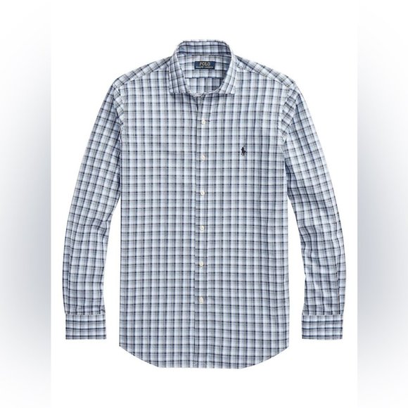NWT Polo Ralph Lauren Classic-Fit Plaid Poplin Shirt - Size L - Picture 1 of 15